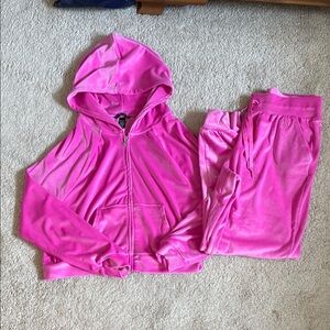 Victoria's Secret Pink Velour Jumpsuit